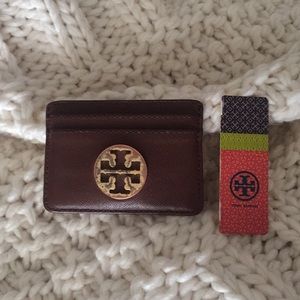 Tory Burch Saffiano Slim Card Case